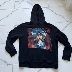 Pop Smoke x Vlone City Hoodie Black sz large authentic